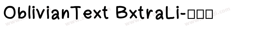 OblivianText BxtraLi字体转换